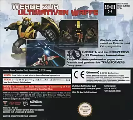 Image n° 2 - boxback : Transformers - Kampf um Cybertron - Autobots